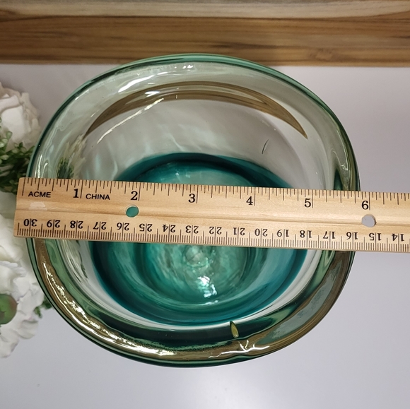 Signed Art Glass Vase - Hand Blown Glass - Arte Vagas - Picture 7 of 7